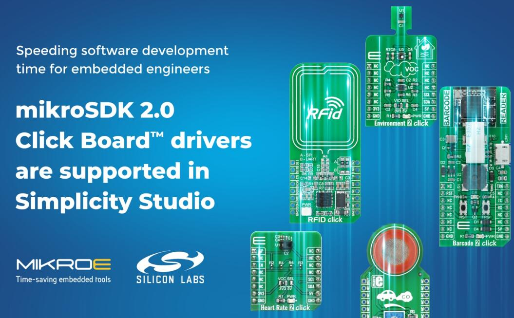 Silicon Labs Simplicity Studio Supports MIKROE mikroSDK 2.0 Click Board ...